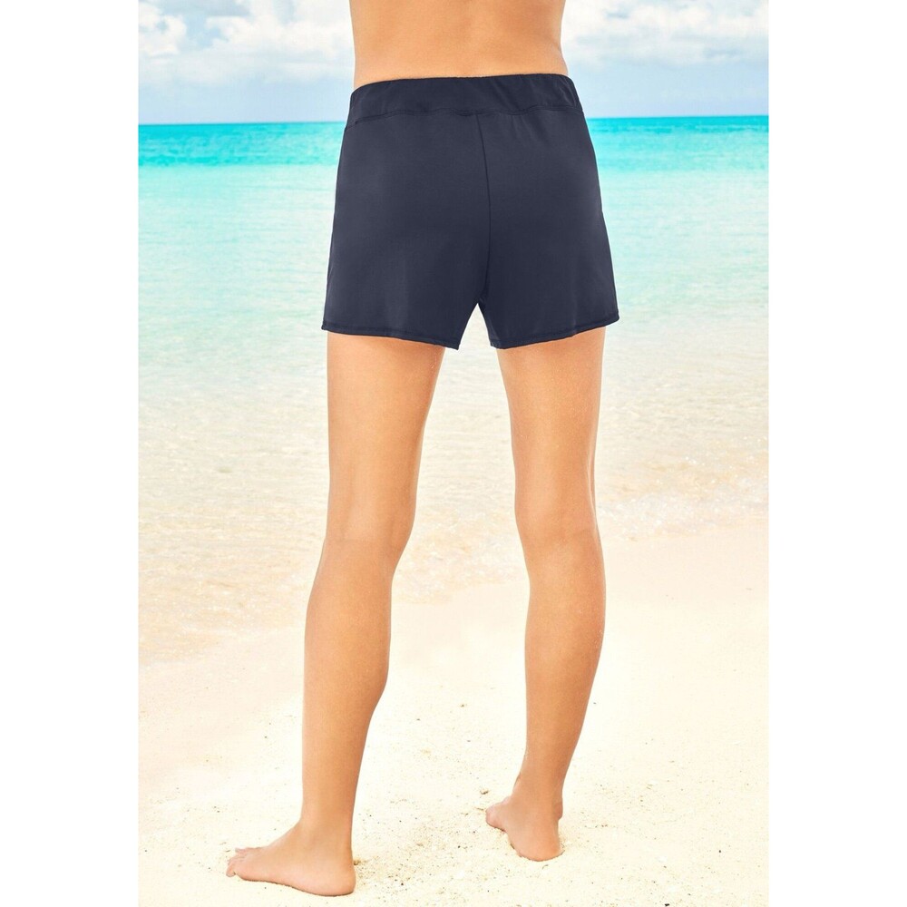 Swimsuits For All Wide Band Swim Short with Built In Brief Navy NEW Size 26